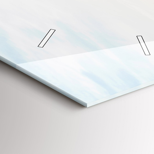 Zegar szklany pionowy Zachód słońca nad morzem