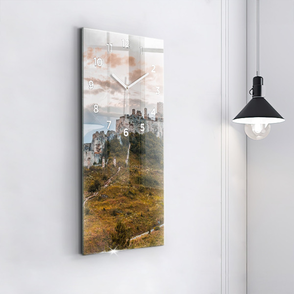 Zegar szklany pionowy Zamek Spiski na Słowacji