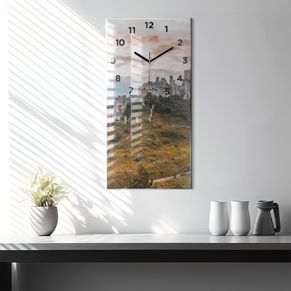 Zegar szklany pionowy Zamek Spiski na Słowacji