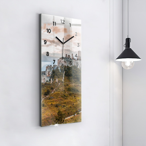 Zegar szklany pionowy Zamek Spiski na Słowacji