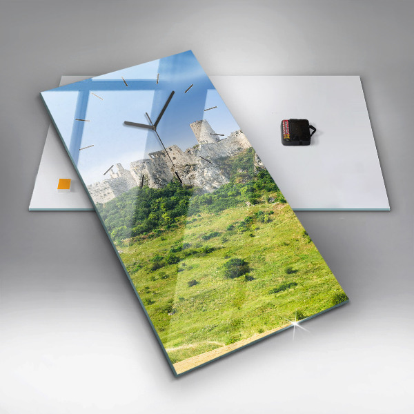 Zegar szklany pionowy Zamek Spiski na Słowacji