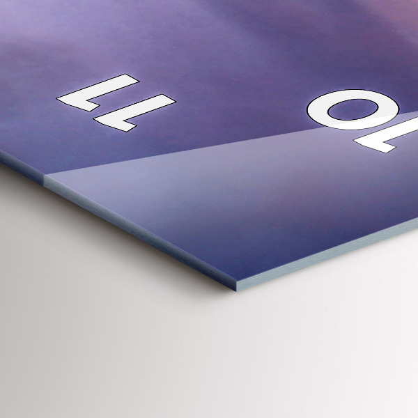 Zegar szklany pionowy Kamienna głowa