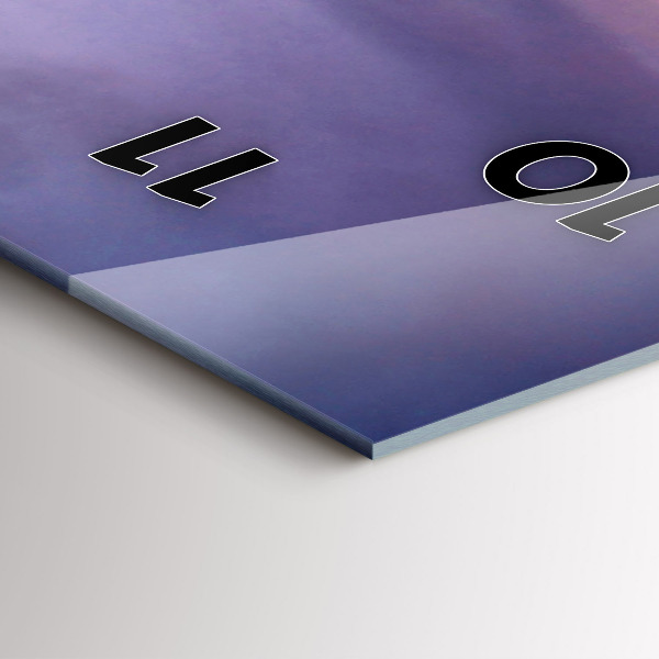 Zegar szklany pionowy Kamienna głowa