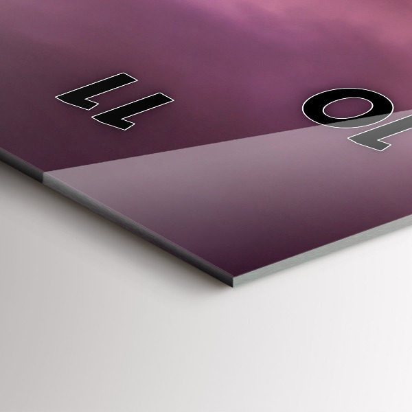 Zegar szklany pionowy Zachód słońca North Scottsdale