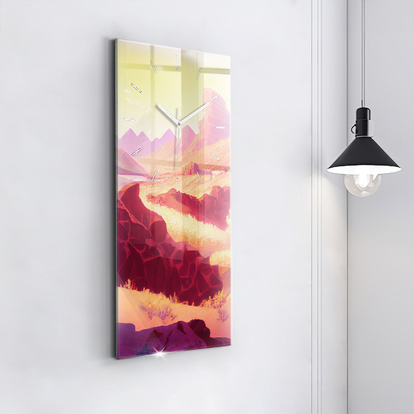 Zegar ścienny pionowy Pustynia w Arizonie