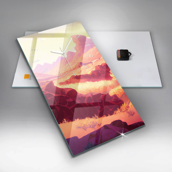 Zegar ścienny pionowy Pustynia w Arizonie