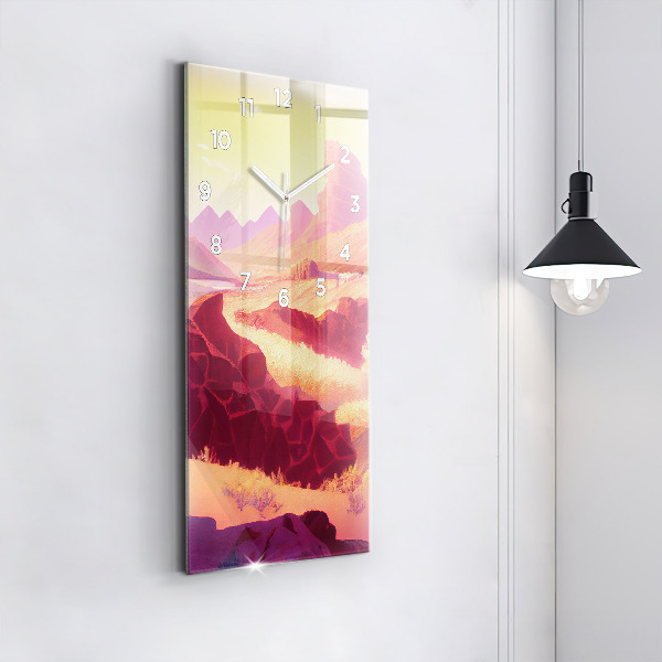 Zegar ścienny pionowy Pustynia w Arizonie