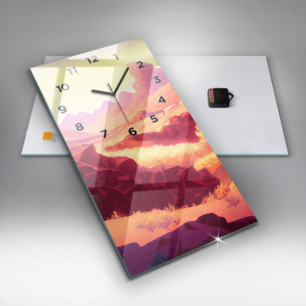 Zegar ścienny pionowy Pustynia w Arizonie