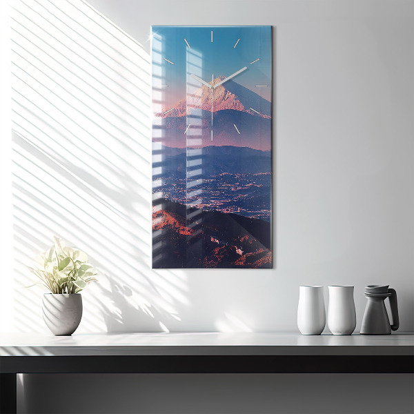 Zegar ścienny pionowy Góry w San Antonio USA