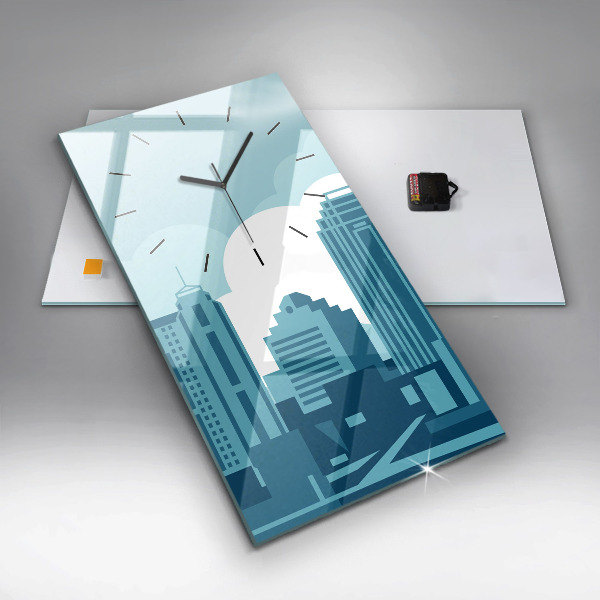 Zegar szklany pionowy Architektura w USA