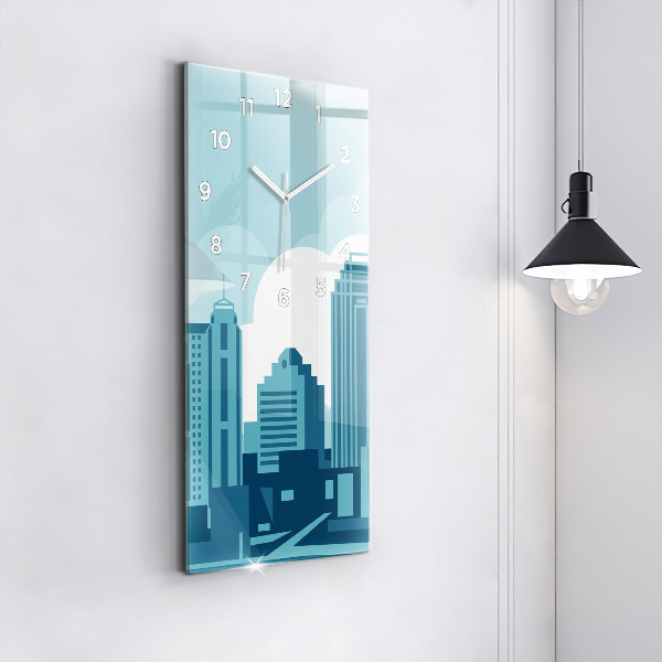 Zegar szklany pionowy Architektura w USA