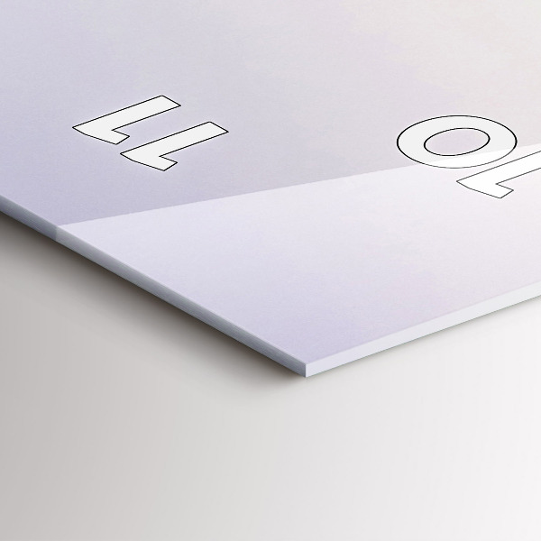 Zegar szklany pionowy Jezioro i góry Pireneje