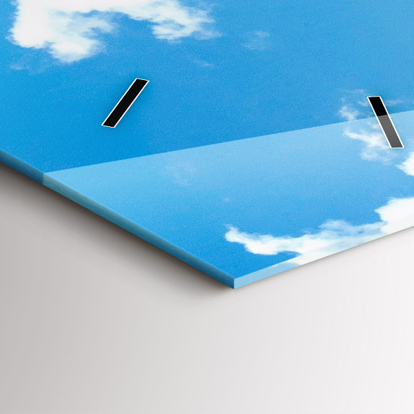 Zegar szklany pionowy Skalisty Krajobraz