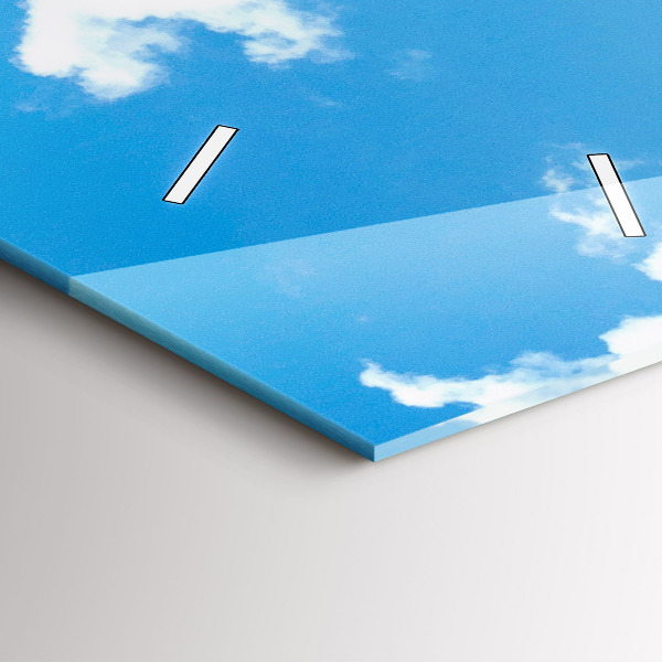 Zegar szklany pionowy Skalisty Krajobraz