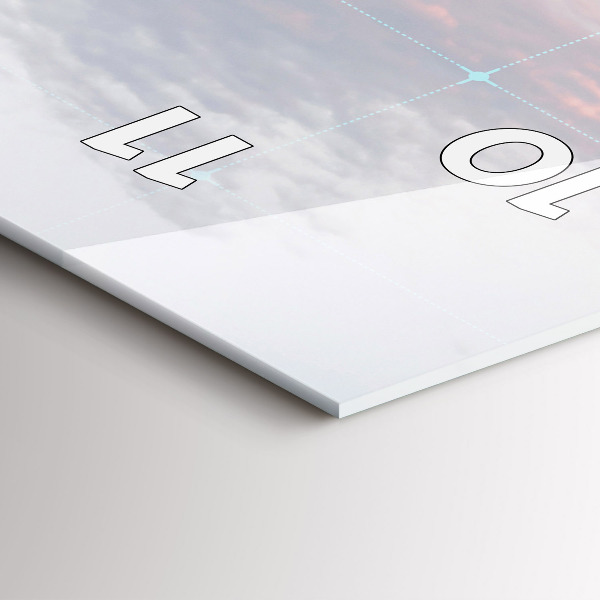 Zegar ścienny pionowy Wieżowce w Philadelphii