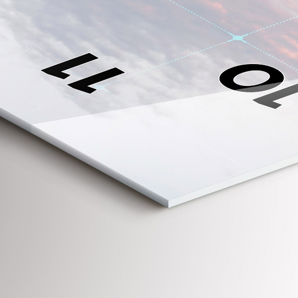 Zegar ścienny pionowy Wieżowce w Philadelphii