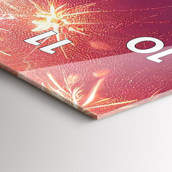 Zegar ścienny pionowy Miasto nocą w Philadelphia