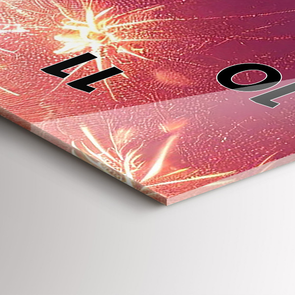 Zegar ścienny pionowy Miasto nocą w Philadelphia