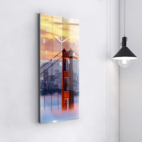 Zegar szklany pionowy Most w San Francisco