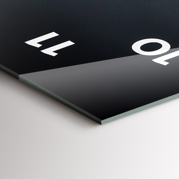 Zegar szklany pionowy Most nocą San Francisco