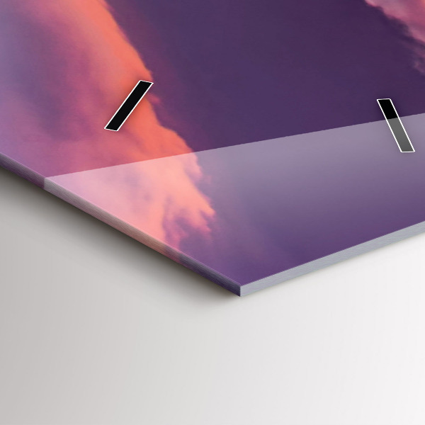 Zegar szklany pionowy Wschód słońca Kalifornia