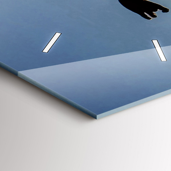 Zegar szklany pionowy Hiszpański taniec na morzu