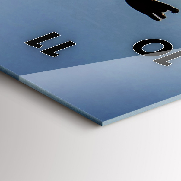 Zegar szklany pionowy Hiszpański taniec na morzu