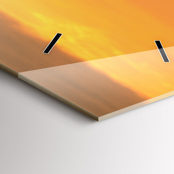 Zegar szklany pionowy Łąka lawendowa Francja