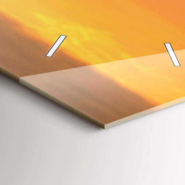 Zegar szklany pionowy Łąka lawendowa Francja