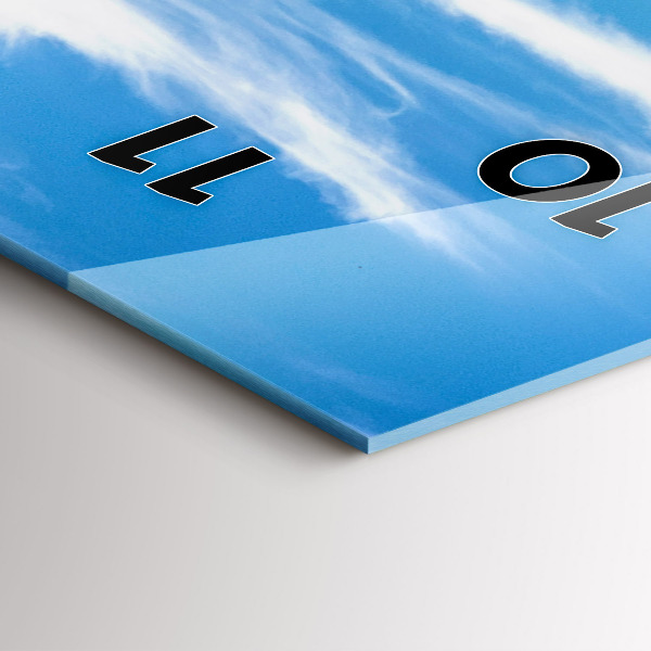 Zegar szklany pionowy Dolina Chamonix, Alpy Francuskie