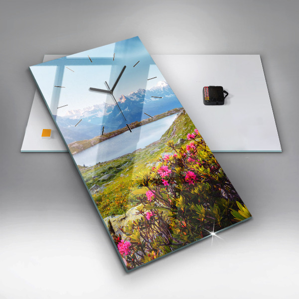 Zegar ścienny pionowy Lodowiec Mont Blanc Chamonix