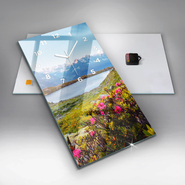Zegar ścienny pionowy Lodowiec Mont Blanc Chamonix