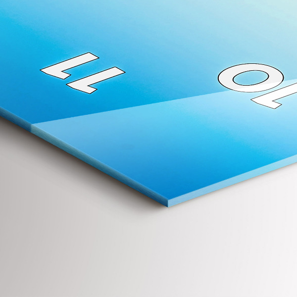 Zegar szklany pionowy Narciarz w Alpach