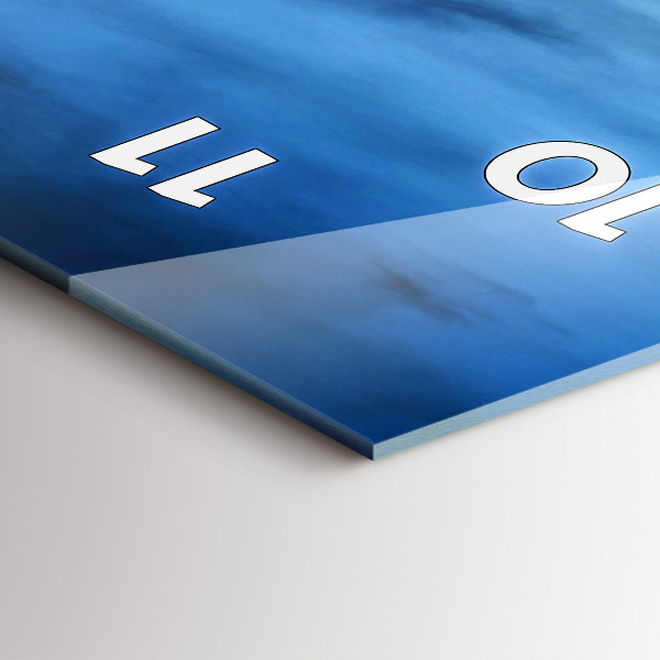 Zegar szklany pionowy Świątynia w Bangkok Tajlandia