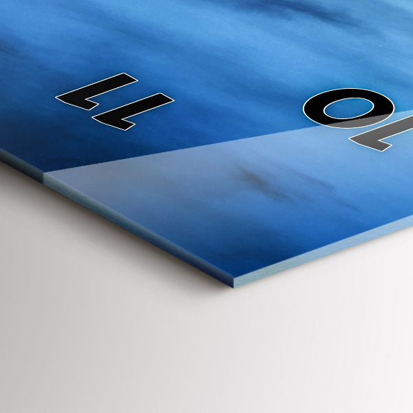 Zegar szklany pionowy Świątynia w Bangkok Tajlandia