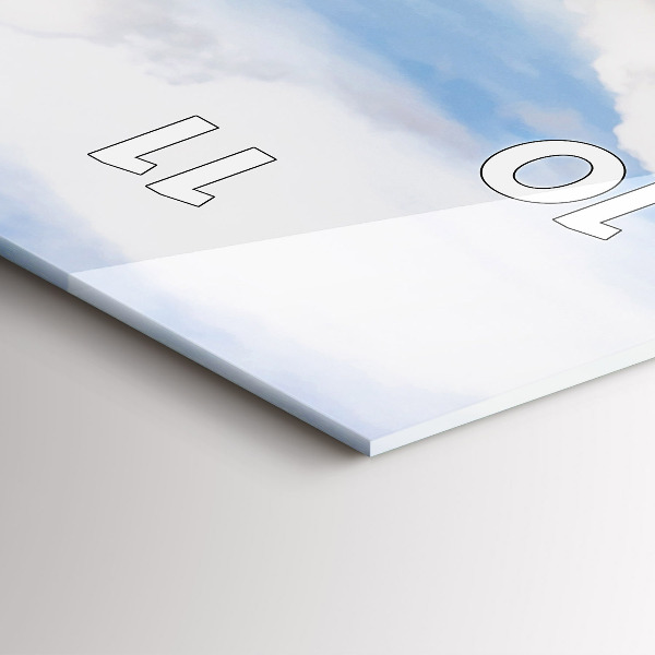 Zegar szklany pionowy Wyspa w Tajlandii