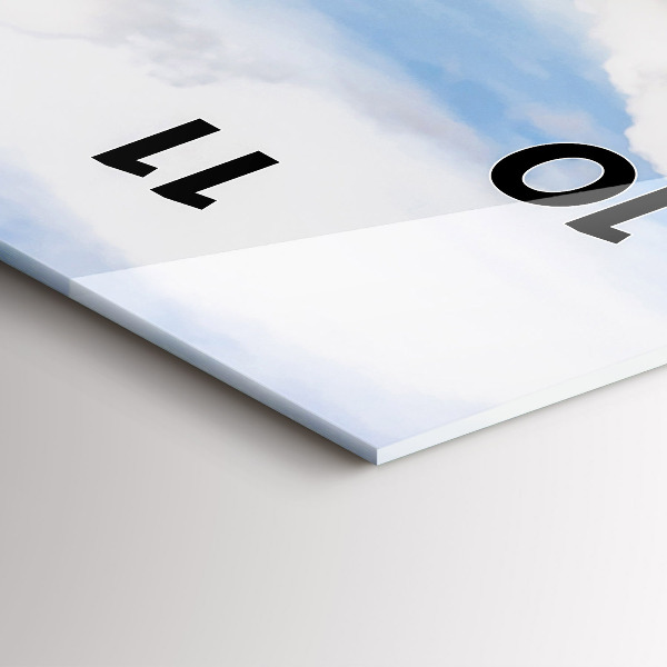 Zegar szklany pionowy Wyspa w Tajlandii