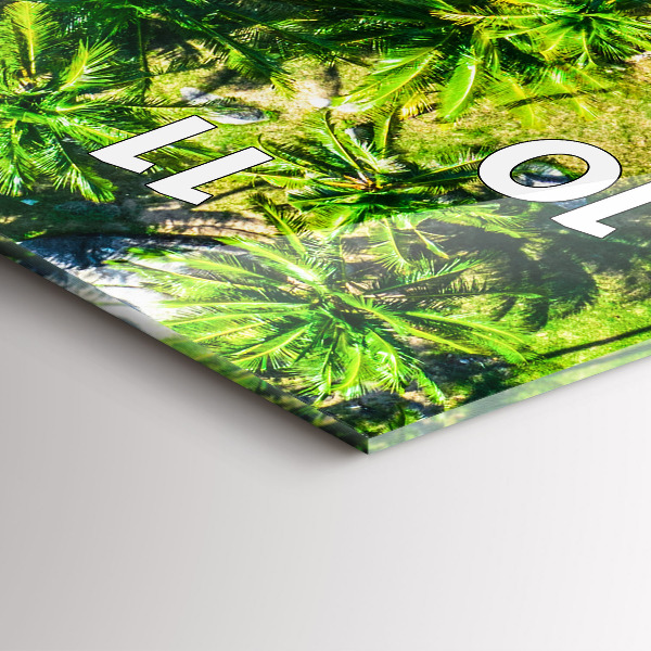 Zegar szklany pionowy Tropikalna plaża Koh Tao