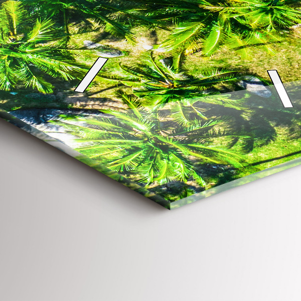 Zegar szklany pionowy Tropikalna plaża Koh Tao