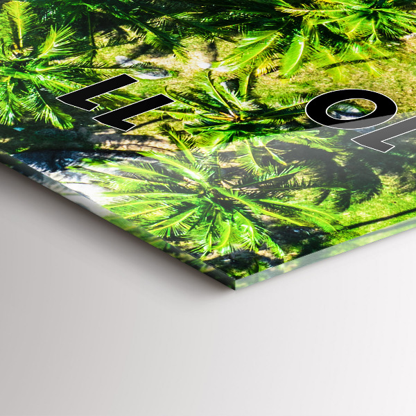 Zegar szklany pionowy Tropikalna plaża Koh Tao