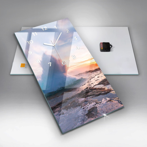 Zegar szklany pionowy Gejzer na wyspie Islandia