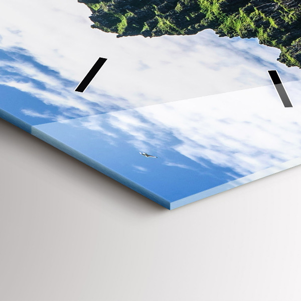 Zegar szklany pionowy Rezerwat Hornstrandir Islandia