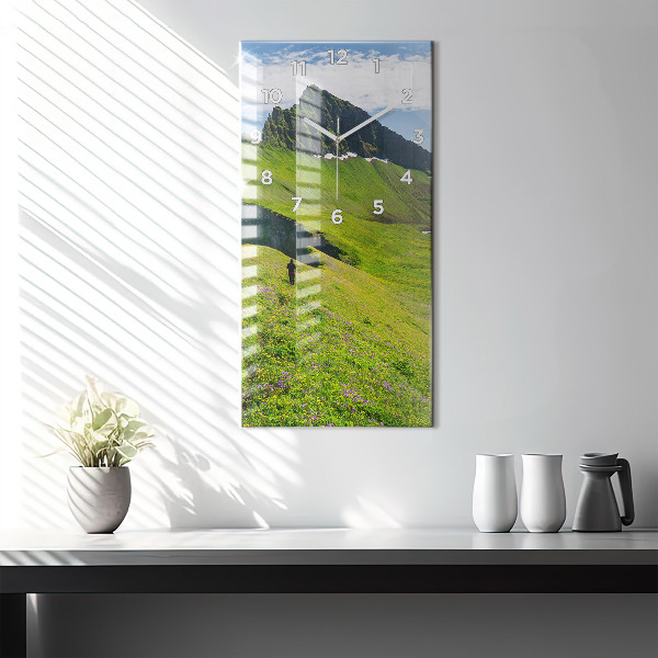 Zegar szklany pionowy Rezerwat Hornstrandir Islandia