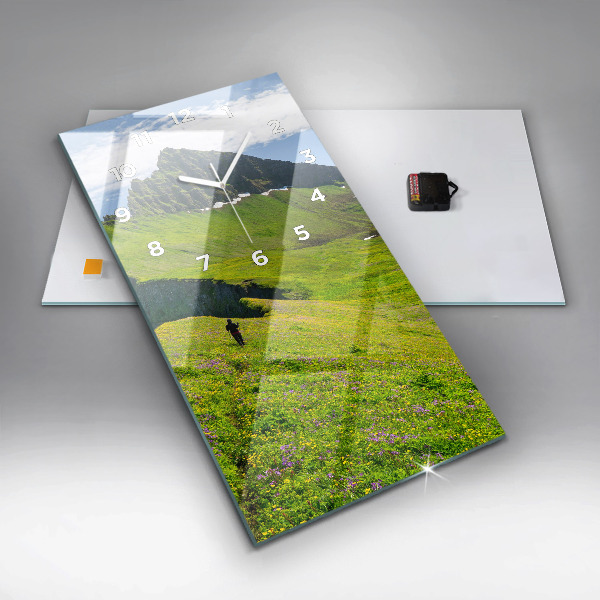 Zegar szklany pionowy Rezerwat Hornstrandir Islandia