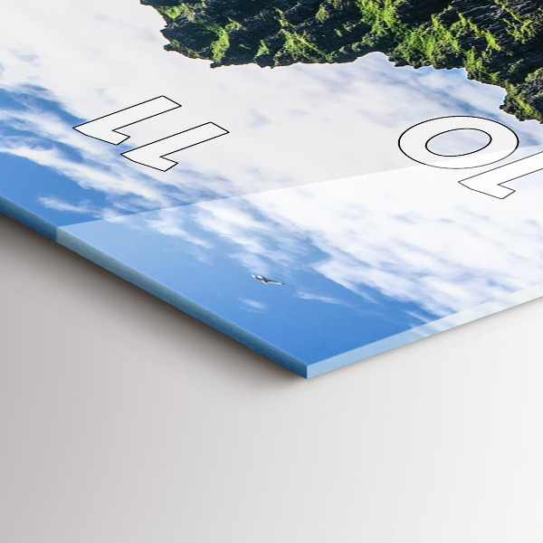 Zegar szklany pionowy Rezerwat Hornstrandir Islandia