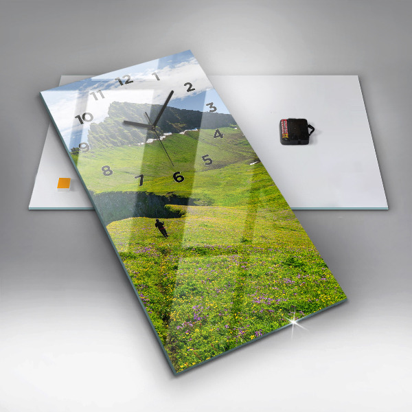 Zegar szklany pionowy Rezerwat Hornstrandir Islandia