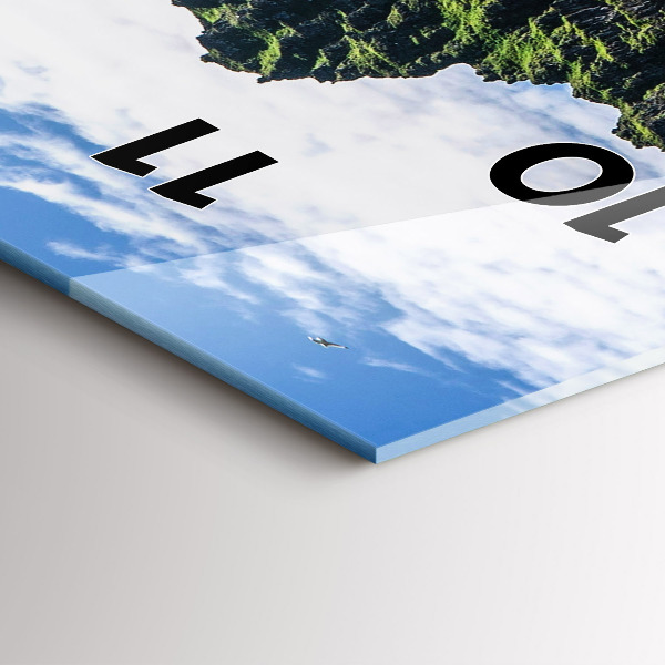 Zegar szklany pionowy Rezerwat Hornstrandir Islandia