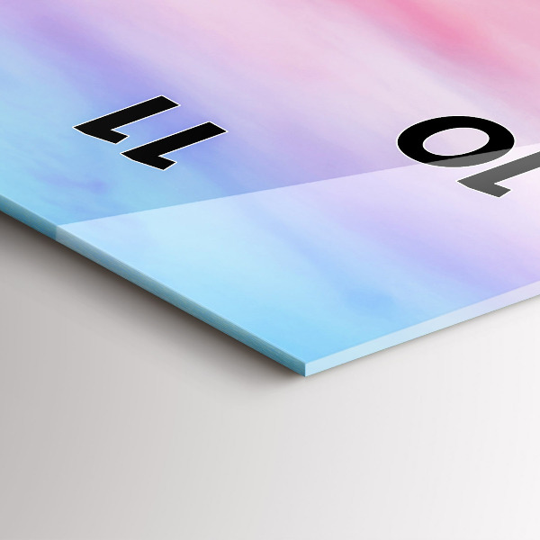 Zegar szklany pionowy Widok na góry Islandia