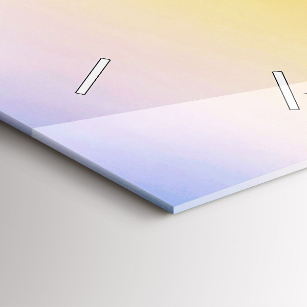 Zegar szklany pionowy Góra lodu i wschód słońca