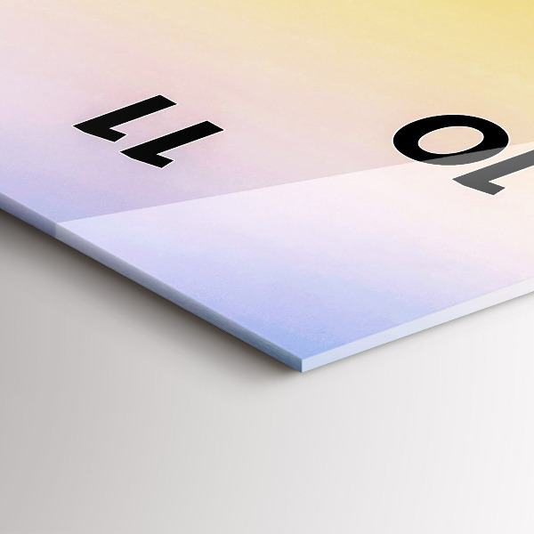 Zegar szklany pionowy Góra lodu i wschód słońca